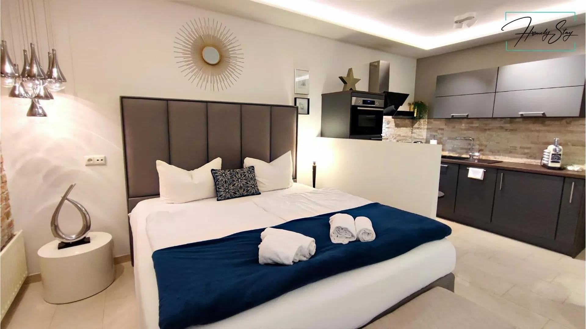Homely Stay Studio P1 - Elegant Self-Check-In Studio-Apartment In Munich With Kitchen And Washing Machine